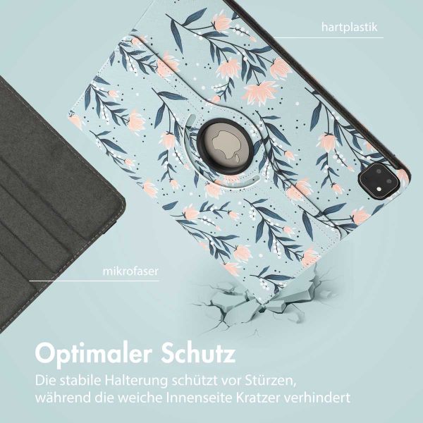 imoshion 360° drehbare Design Klapphülle Apple iPad Pro 13 (2025) M5 / (2024) M4 - Flowers