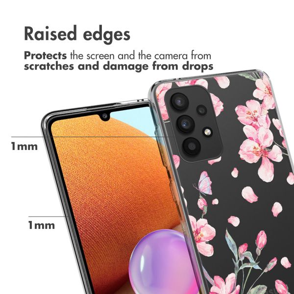 imoshion Design Hülle Samsung Galaxy A33 - Blossom Watercolor