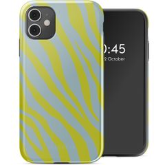 Selencia Vivid Back Cover Apple iPhone 11 - Zebra Winter Sky Titanium Yellow