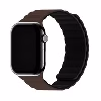 Holdit Silikonarmband Magnet für Apple Watch | 44/45/46/49 mm - Chocolate / Black