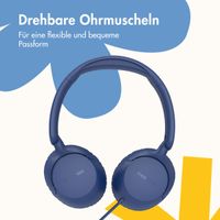 imoshion Kinderkopfhörer mit AUX-Kabel - Dezibelbegrenzer - Denim Blue