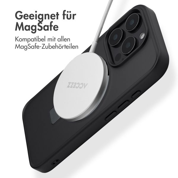 Accezz Ring Stand Backcover mit MagSafe Apple iPhone 16 Pro Max - Schwarz