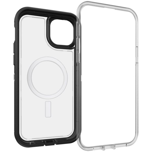 OtterBox Defender Rugged Case mit MagSafe für das iPhone 14 Plus - Transparent / Schwarz