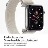 imoshion Nylon-Armband Trail für die Apple Watch Series 1 bis 10 / SE / Ultra (2) (44/45/46/49 mm) - Starlight