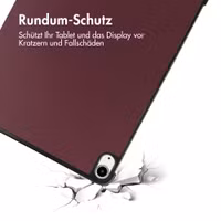 imoshion Trifold Klapphülle Apple iPad Air 11 Zoll (2026) M4 / (2025) M3 / (2024) M2 / Air 5 (2022) / Air 4 (2020) - Bordeaux