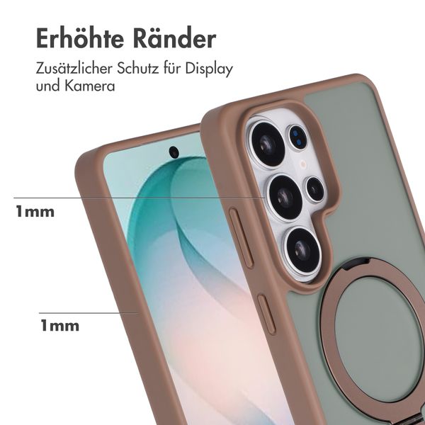 Accezz Ring Stand Backcover mit MagSafe Samsung Galaxy S26 Ultra - Braun
