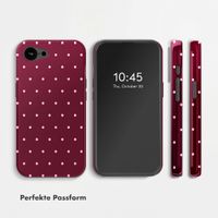 Selencia Vivid Rückabdeckung mit MagSafe Apple iPhone 17e / 16e - Happy Dots Burgundy