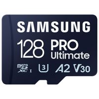 Samsung PRO Ultimate microSD - 128GB - Inklusive USB-Kartenleser - UHS-I/U3/Full HD/4K UHD