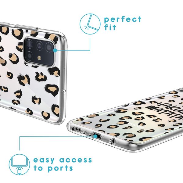 imoshion Design Hülle Samsung Galaxy A51 - Leopard - Braun / Schwarz