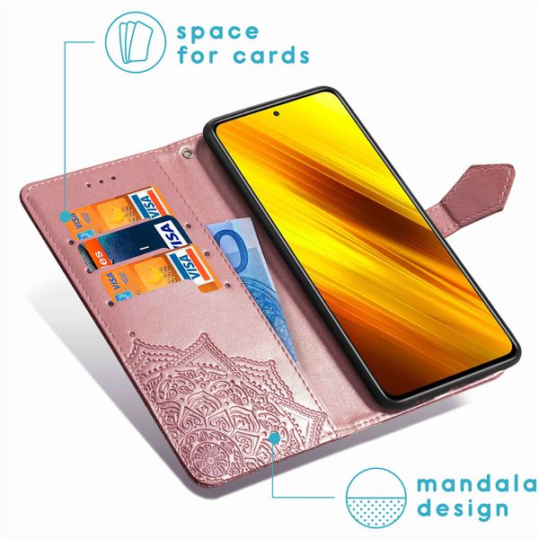 imoshion Mandala Klapphülle Xiaomi Poco X3 (Pro) - Rosé gold