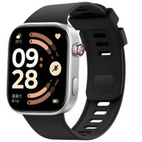 imoshion Silikonband für Xiaomi Smart Band 9 / 8 Pro / Redmi Watch 6 / 5 / 4 - Schwarz