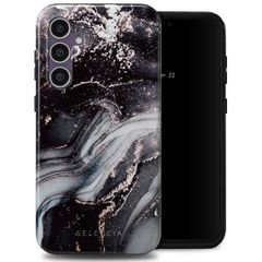 Selencia Vivid Back Cover Samsung Galaxy S23 FE - Chic Marble Black