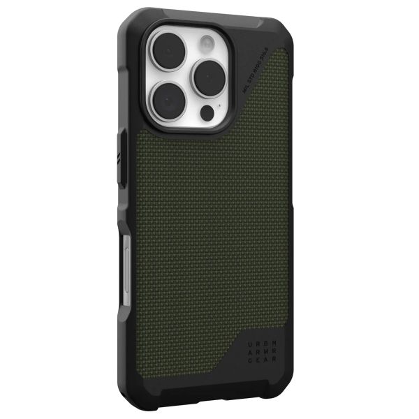 UAG Back Cover Metropolis LT MagSafe für das iPhone 16 Pro - Kevlar Olive