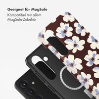 Selencia Vivid Rückabdeckung mit MagSafe Samsung Galaxy S25 - Choco Flower Pop