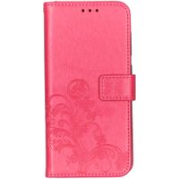 Kleeblumen Klapphülle Fuchsia für das Samsung Galaxy A70