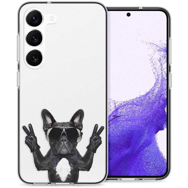 imoshion Design Hülle für das Samsung Galaxy S23 - Cool Bulldog