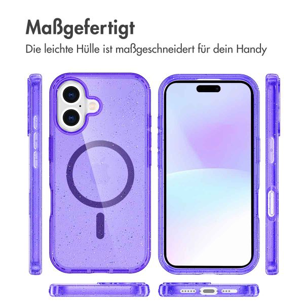 imoshion Sparkle Back Cover mit MagSafe Apple iPhone 17 - Violett