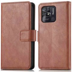 imoshion Luxuriöse Klapphülle Xiaomi Redmi 10C - Braun