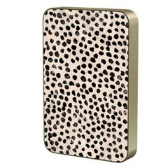Burga Magnetische Powerbank 5.000 mAh - Geeignet für MagSafe und Qi2 - Mandel-Latte / Gold