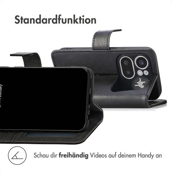 imoshion Luxuriöse Klapphülle Nothing Phone (4a) Pro - Schwarz