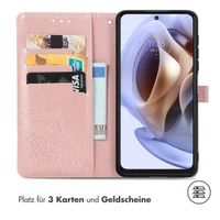 imoshion Mandala Klapphülle für das Motorola Moto G14 - Rose Gold