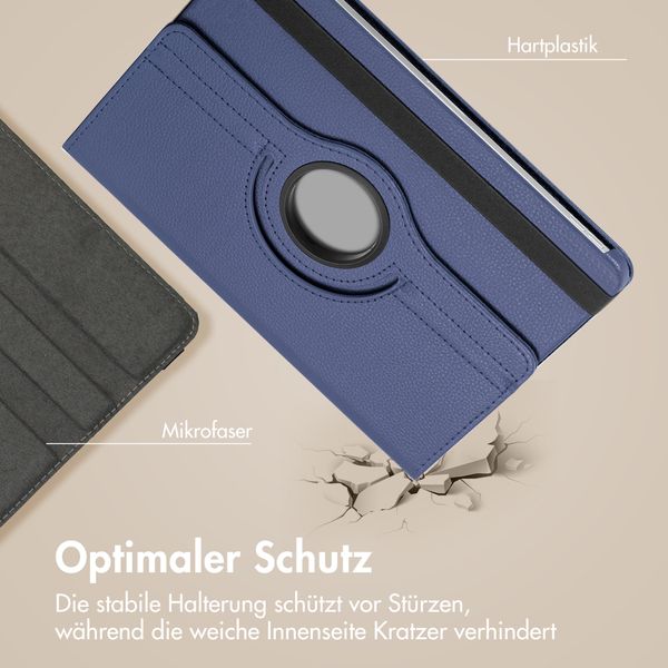 imoshion 360° drehbare Klapphülle Samsung Galaxy Tab A11 Plus - Dunkelblau