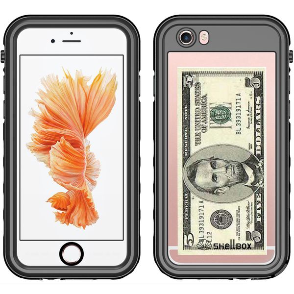 Redpepper Dot Plus Waterproof Case für das Apple iPhone SE (2022 / 2020) / 8 / 7 / 6(s) - Schwarz