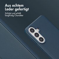 Accezz MagSafe Leather Backcover Samsung Galaxy S26 Plus - Nightfall Blue