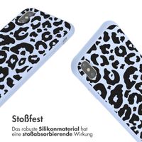 imoshion Silikonhülle design mit Band für das iPhone X / Xs - Animal Lila