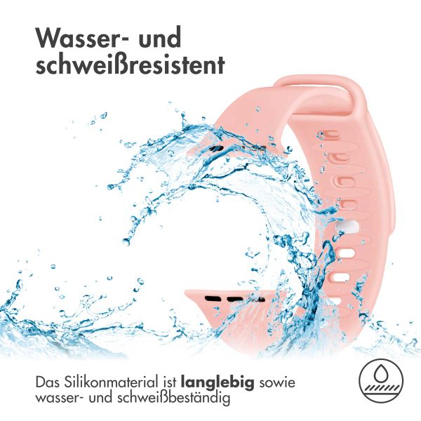 imoshion Silikonband für das Apple Watch Series 1-10 / SE / Ultra (2) - 42/44/45/46/49 mm - Rosa