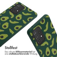 imoshion Silikonhülle design mit Band für das Samsung Galaxy A53 - Avocado Green