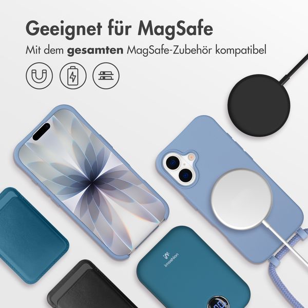 imoshion Color Backcover mit abnehmbarem Handykette und MagSafe Apple iPhone 17 - Ash Blue
