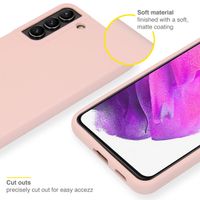 Accezz Liquid Silikoncase Samsung Galaxy S22 Plus - Rosa