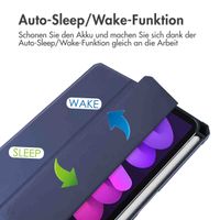 imoshion Trifold Hardcase Klapphülle Apple iPad Mini 7 (2024) / iPad Mini 6 (2021) - Dunkelblau
