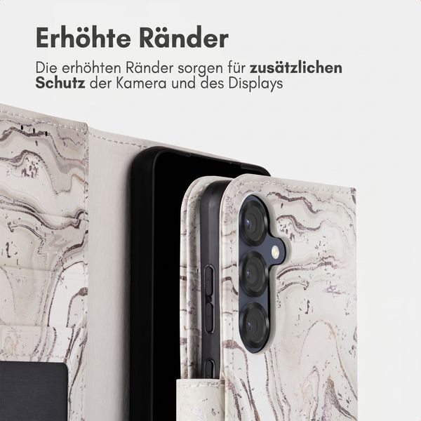 imoshion Design Klapphülle Samsung Galaxy S25 - Sandy Marble