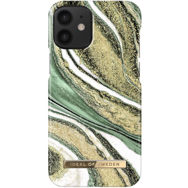 iDeal of Sweden Fashion Back Case iPhone 12 Mini - Cosmic Green Swirl