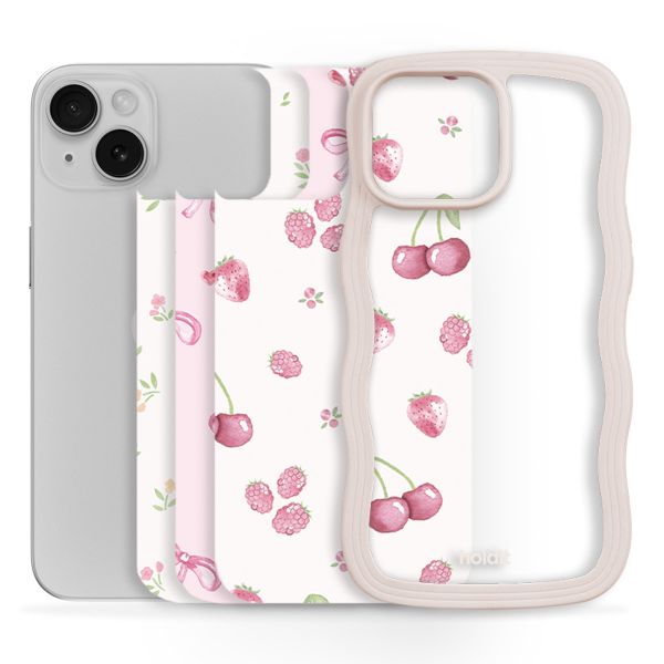 Holdit Print Pack für das Apple iPhone 13 / 14 / 15 - Pink Breeze