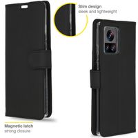 Accezz Wallet TPU Klapphülle für das Motorola Edge 30 Ultra - Schwarz