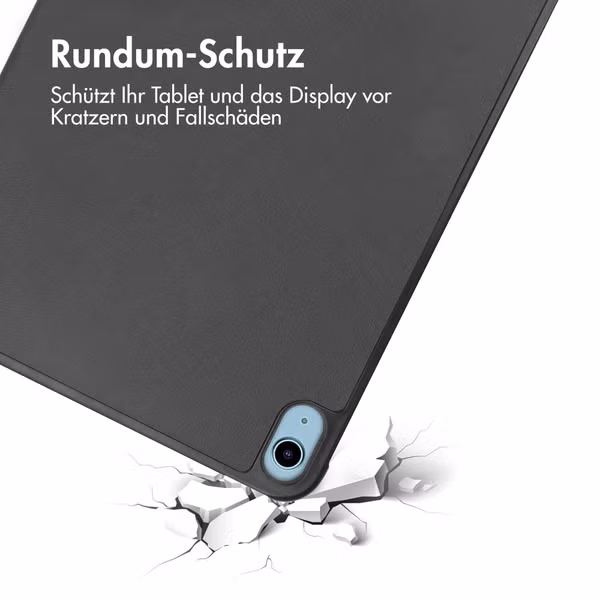 imoshion Trifold Klapphülle Apple iPad 11 (2025) 11 Zoll A16 / iPad 10 (2022) 10.9 Zoll - Schwarz
