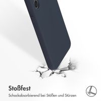 Accezz Liquid Silikoncase Samsung Galaxy S23 Plus - Dunkelblau