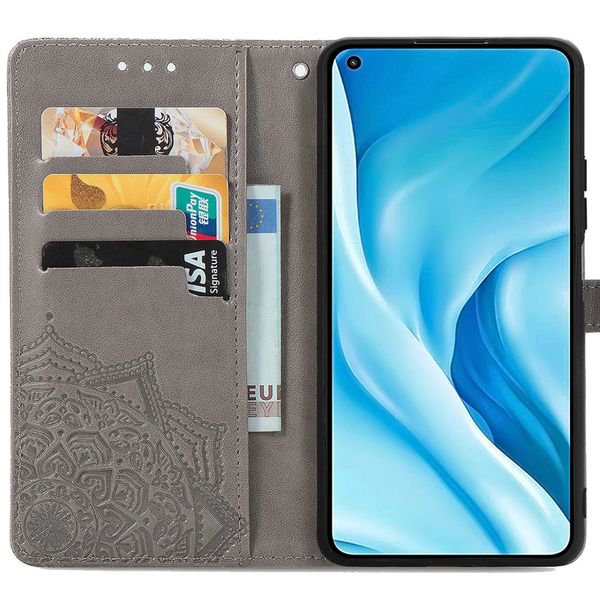 imoshion Mandala Klapphülle Xiaomi Mi 11 Lite (5G/4G) / 11 Lite 5G NE - Grau