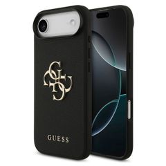 Guess Big 4G Logo Hülle Grained Apple iPhone Air - Schwarz