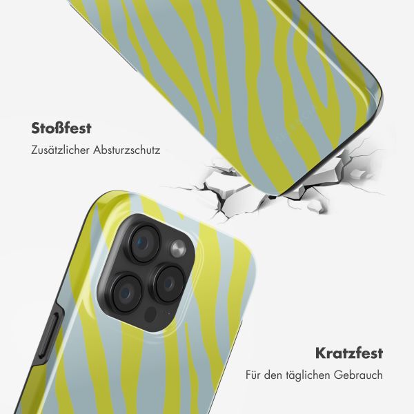 Selencia Vivid Rückabdeckung mit MagSafe Apple iPhone 15 Pro - Zebra Winter Sky Titanium Yellow