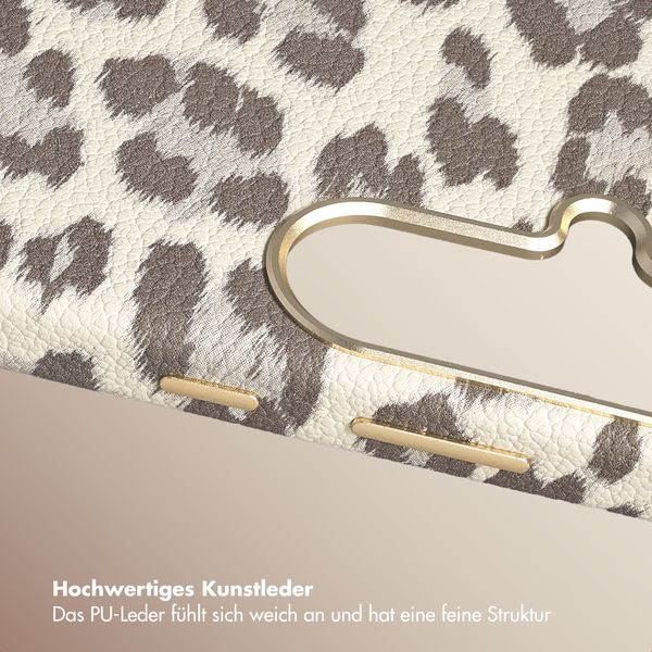 Selencia Sabi Backcover Leopardenmuster mit MagSafe Samsung Galaxy S26 - Soft Ivory
