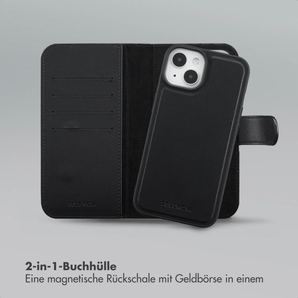 Selencia Olyn Abnehmbare Bookcase mit MagSafe Apple iPhone 14 / 13 - Schwarz