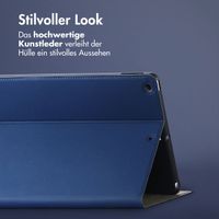 Accezz Classic Tablet Case für das iPad 9 (2021) / iPad 8 (2020) / iPad 7 (2019) 10.2 Zoll - Dunkelblau