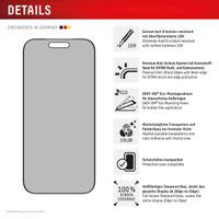 Displex Displayschutz aus gehärtetem Glas Privacy Apple iPhone 17 / 17 Pro