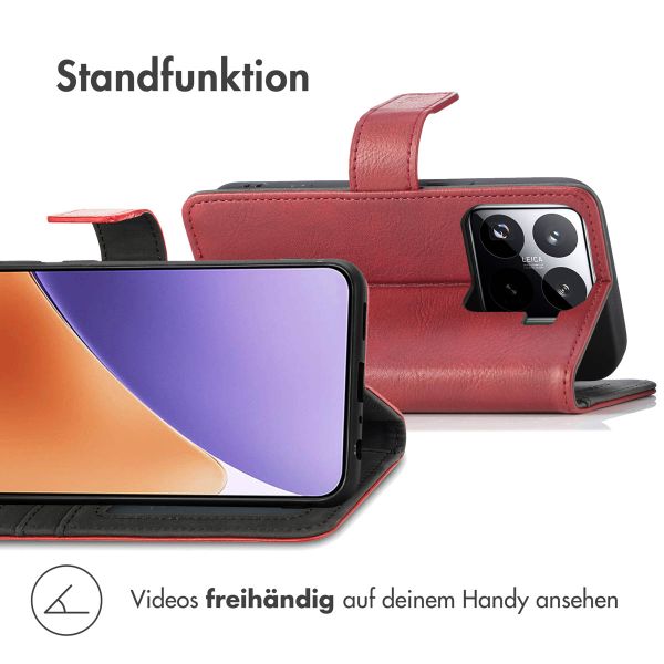 imoshion Luxuriöse Klapphülle Xiaomi 15 - Rot