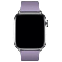 Apple Leather Band Modern Buckle für das  Apple Watch Series 1 t/m 9 / SE (38/40/41 mm) | Series 10 / 11 (42 mm) - Größe S - Lila