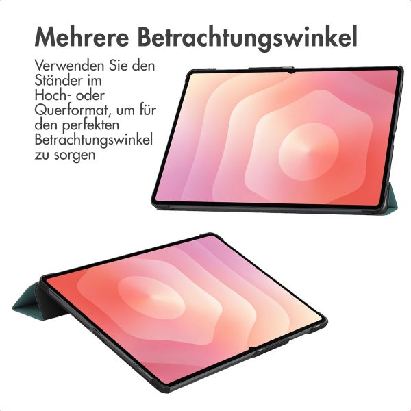 imoshion Trifold Klapphülle Samsung Galaxy Tab S11 Ultra - Dunkelgrün
